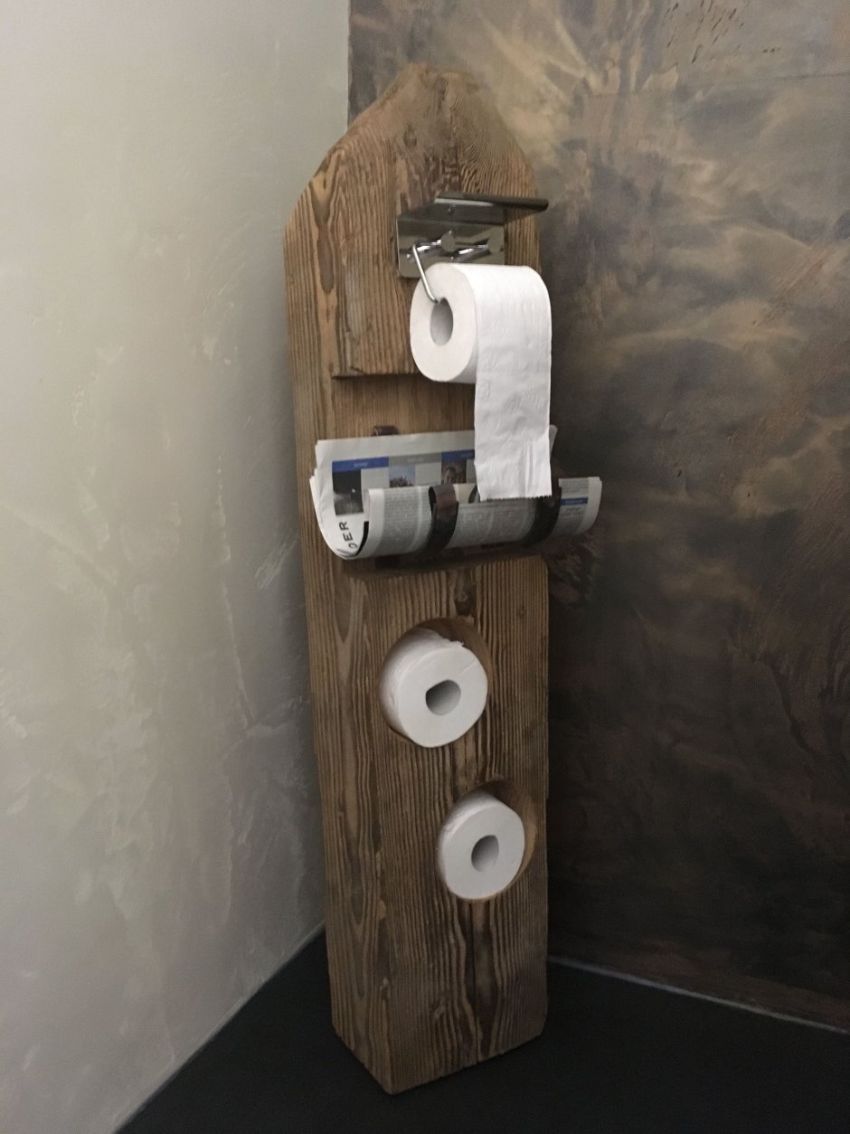 Держатель для туалетной бумаги из дерева