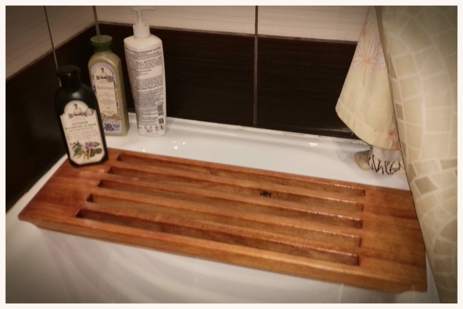 Сидушка на ванну деревянная