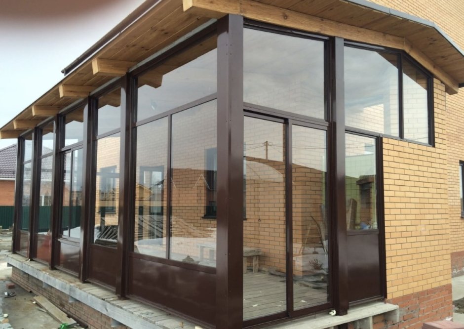 Проведал остекление веранды