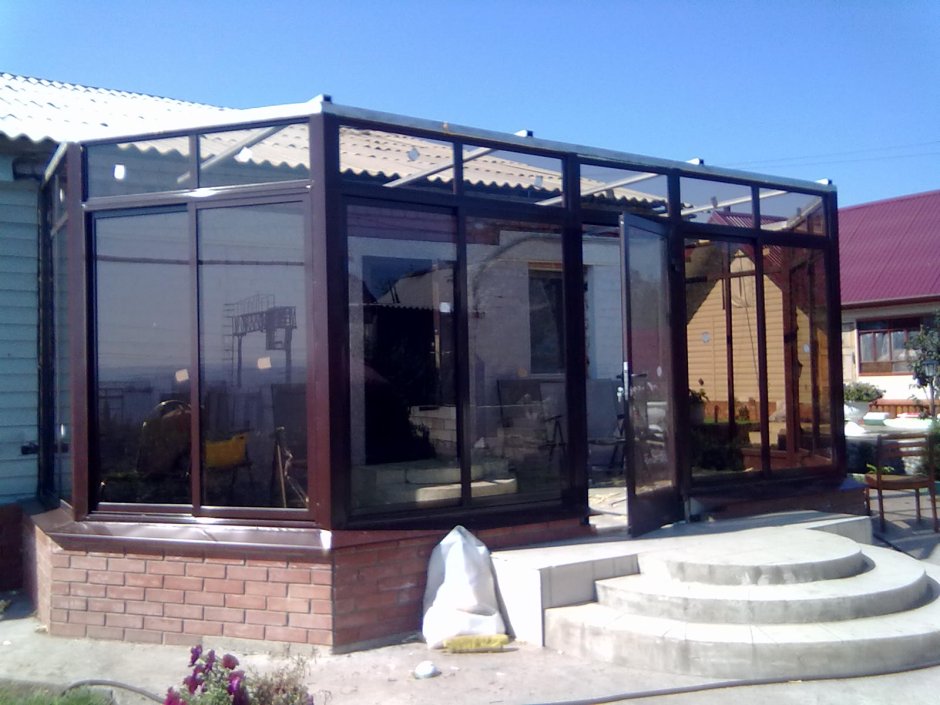 Остекление крыльца