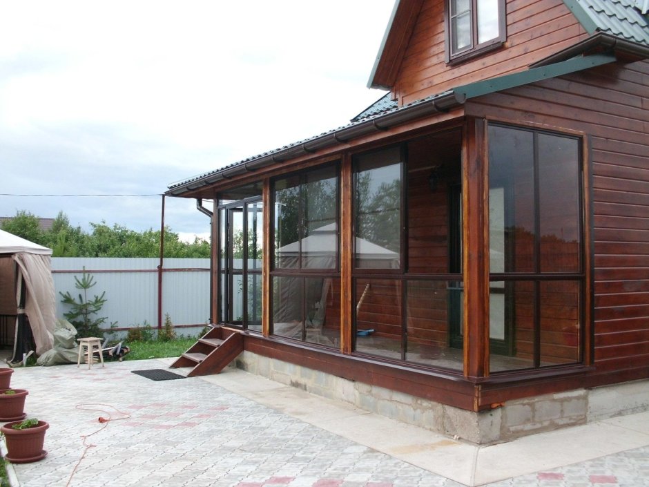 Беседка остекление Алютех