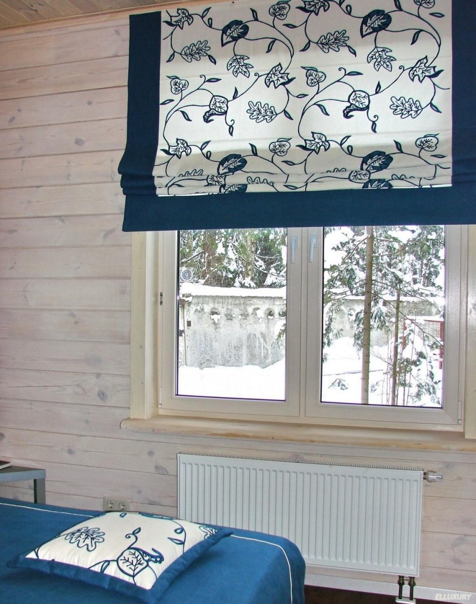 Римская штора в рамке