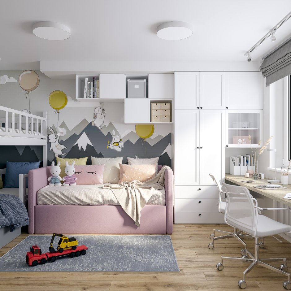 Комната 15 кв м для двоих детей разнополых подростков