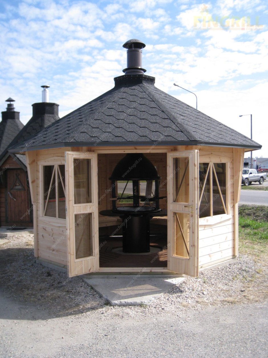 Финская мангальная беседка