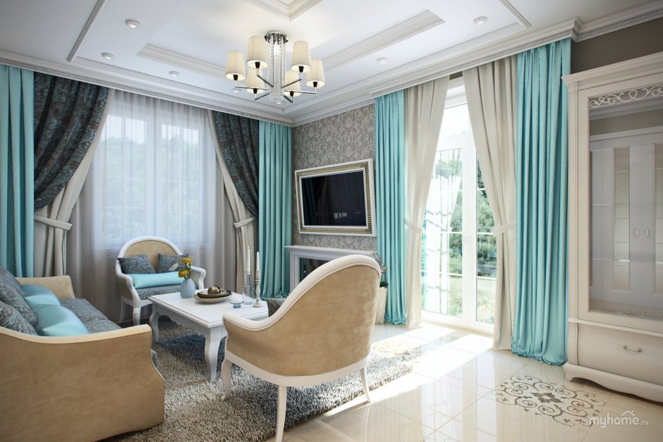 Гостиная Неоклассика Тиффани
