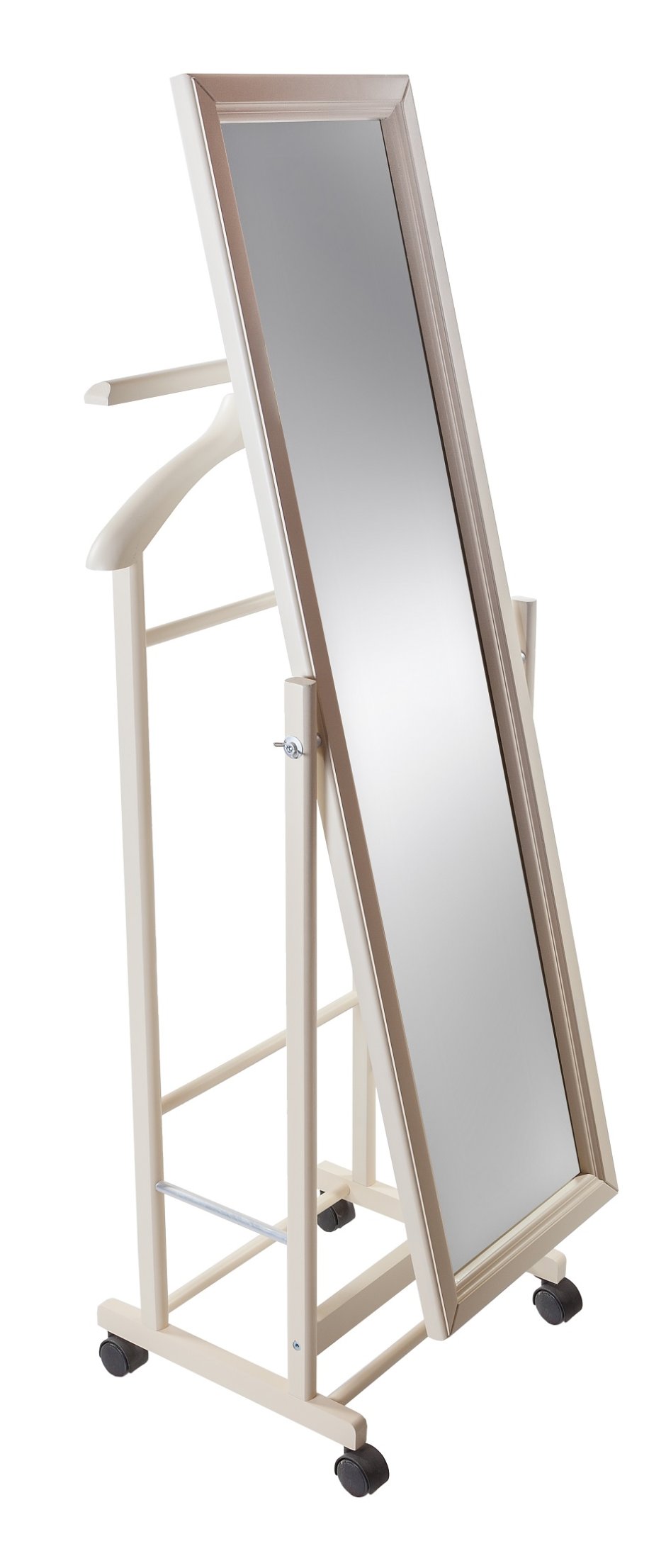 Вешалка напольная Капричо-5 на 10 персон с зеркалом металлик металл