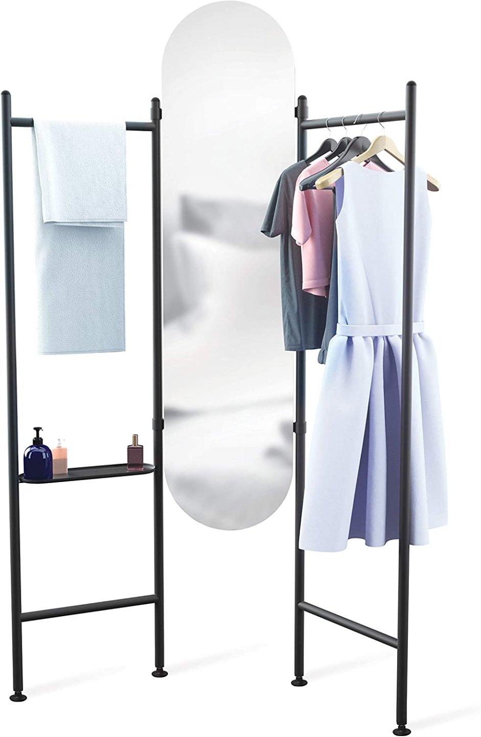 Зеркало напольное с вешалкой для одежды