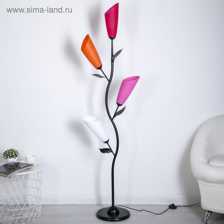 Светильник напольный 618/4 "Крокус" e27 4х15вт 27х27х150 см