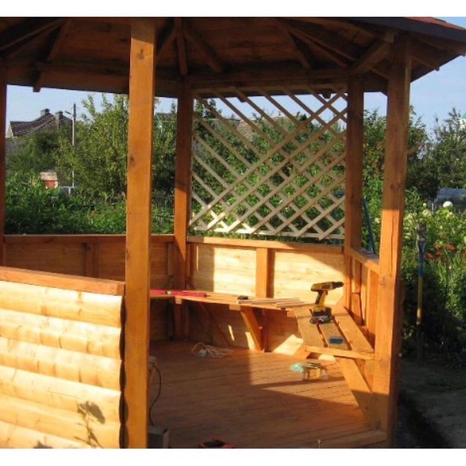 Стройка беседки на даче