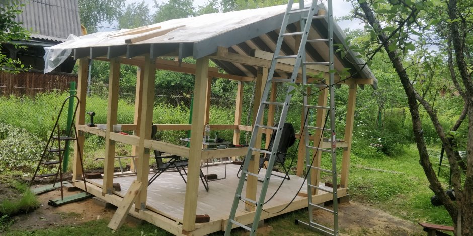 Беседка 3 на 4 своими руками