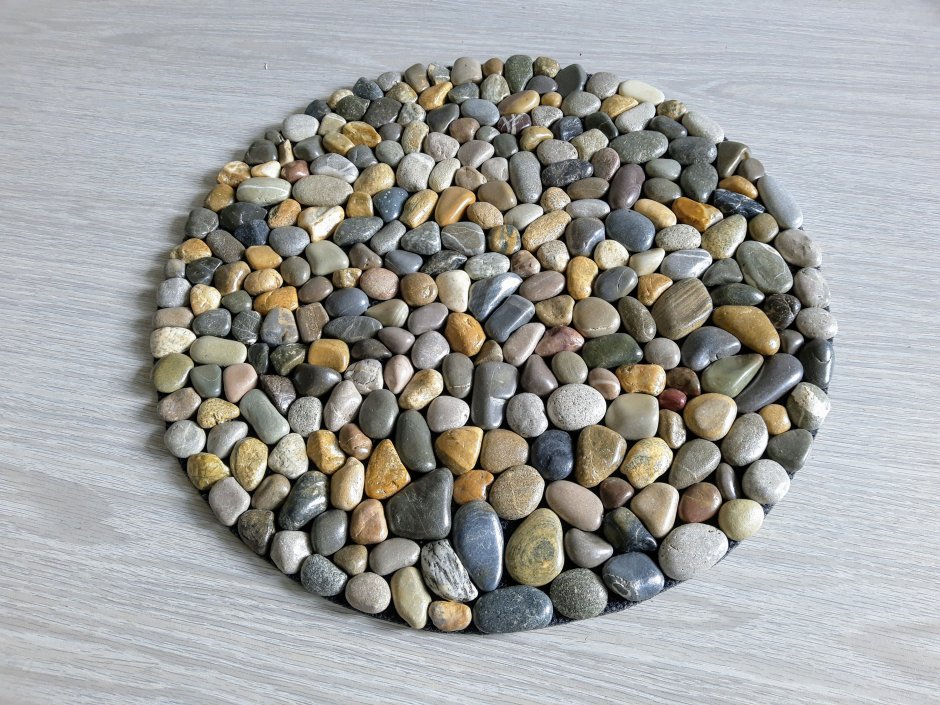 Коврик из гальки своими