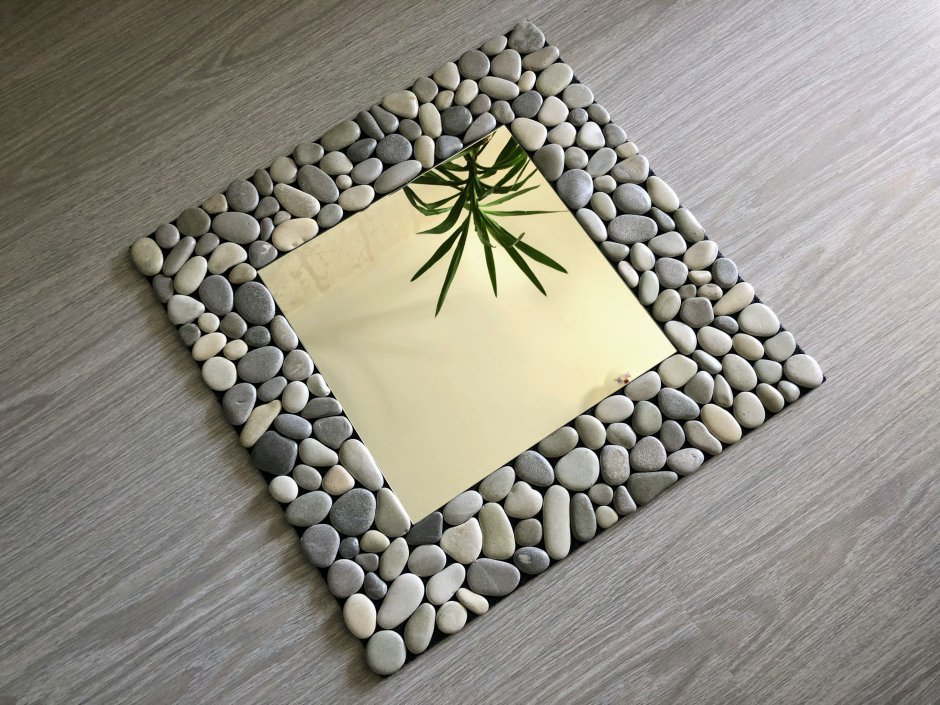 Коврики под тарелки на стол из гальки