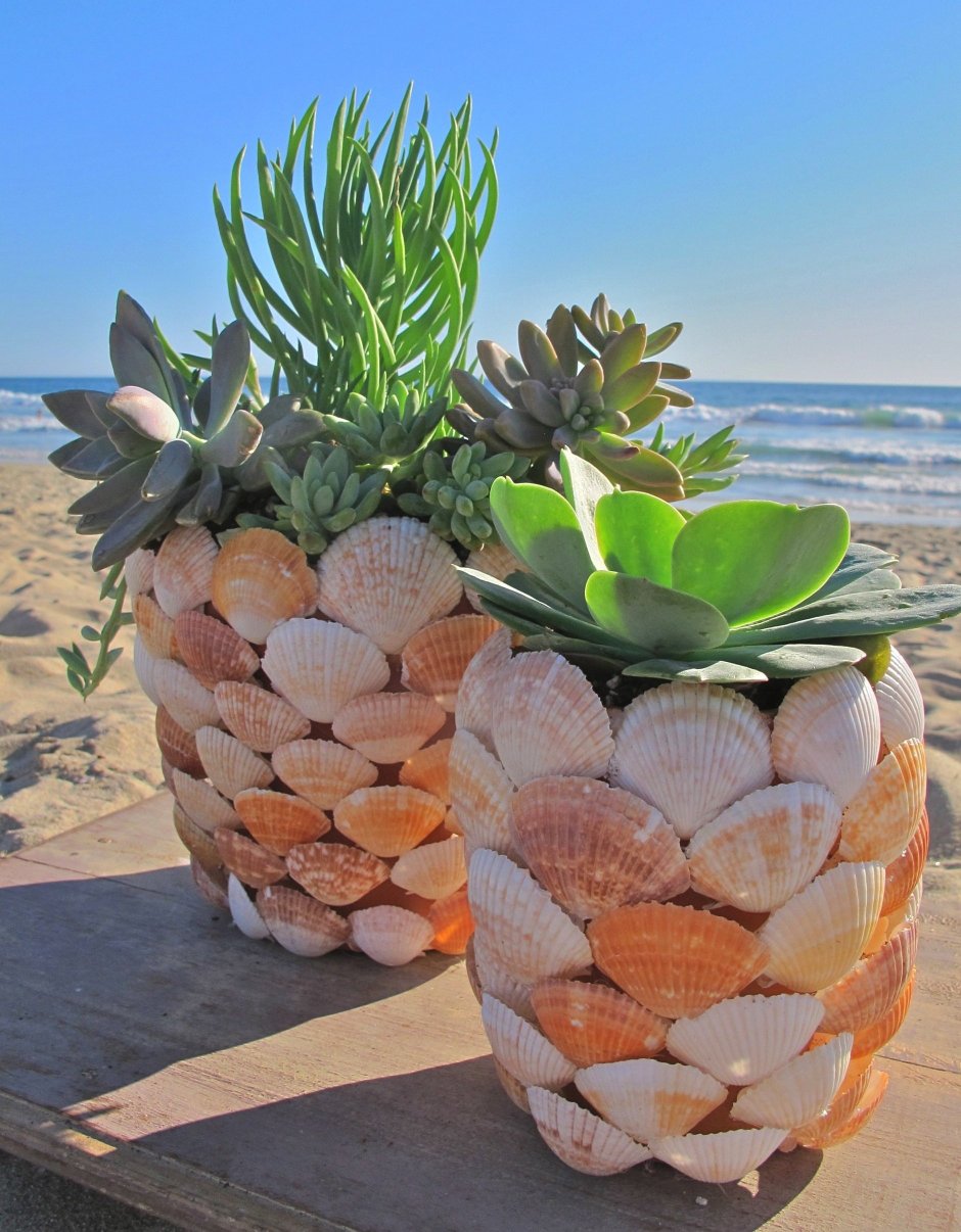 Морские камушки в интерьере