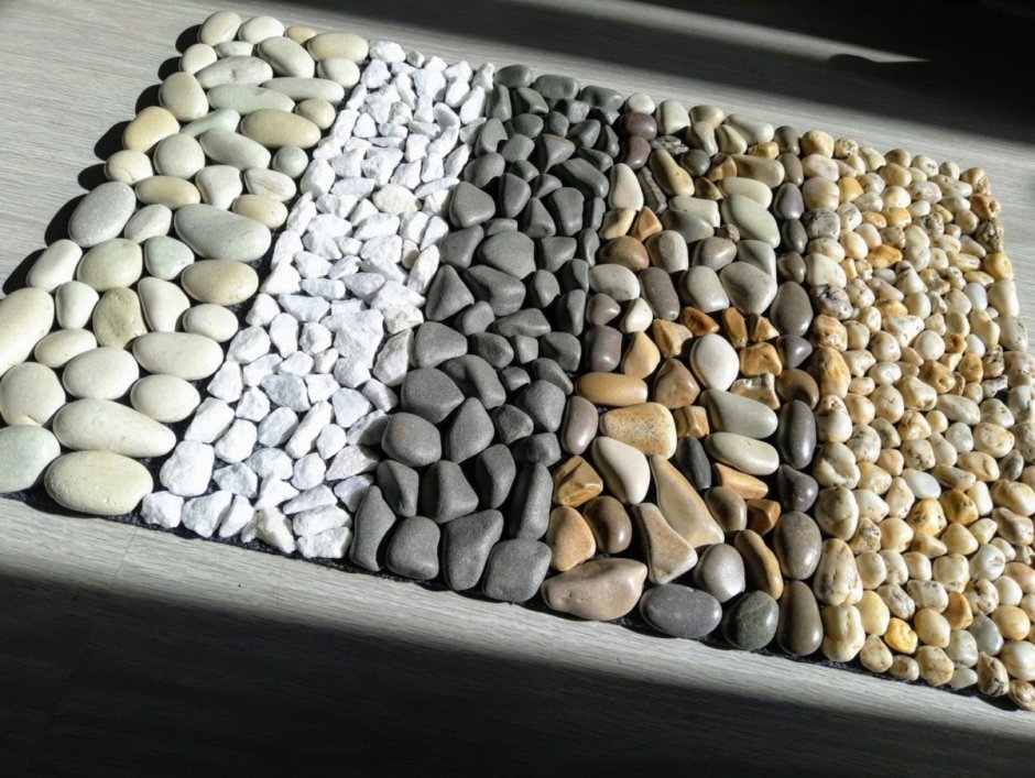 Галька морская крошка мраморная