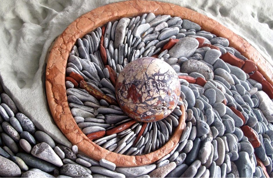 Декор из речных камней