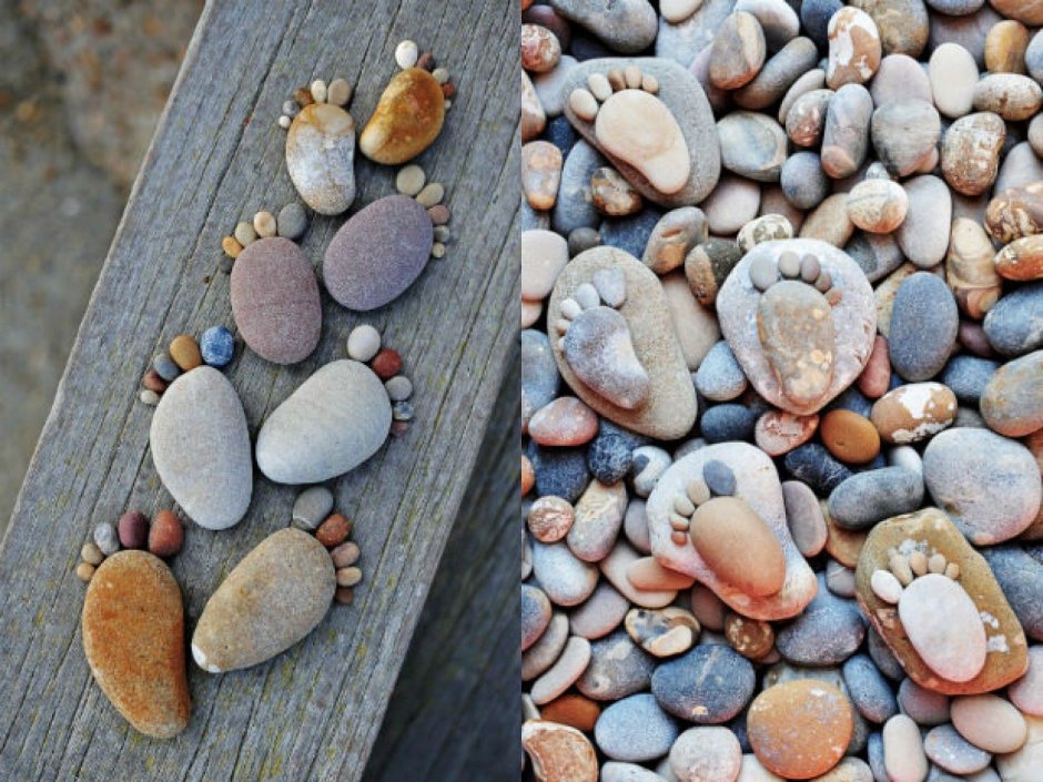 Галька в интерьере