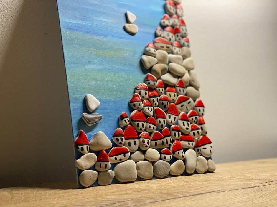 Камин из валунов