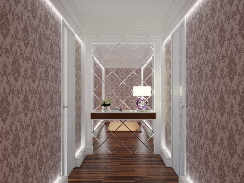 Декоративный кирпич в интерьере прихожей