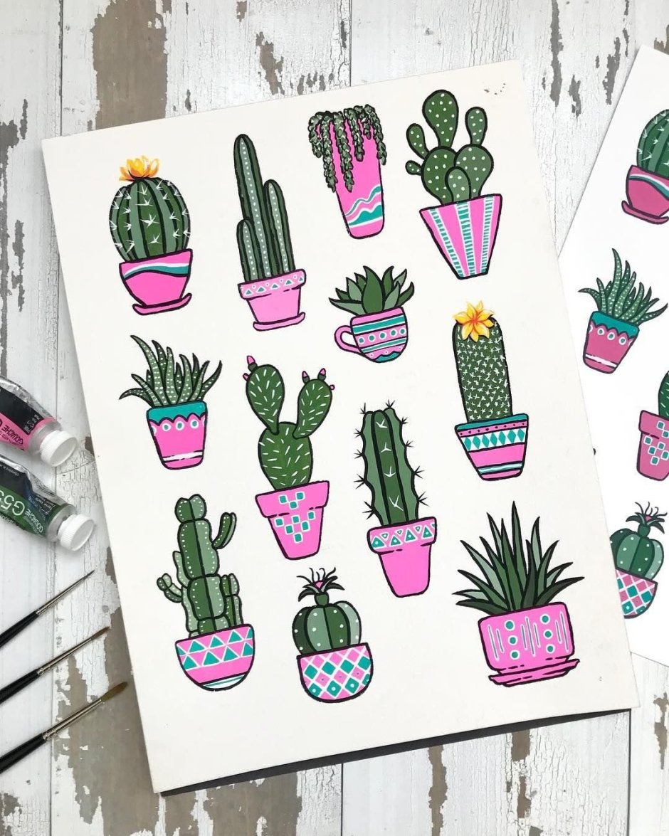 Простые Акварельные скетчи