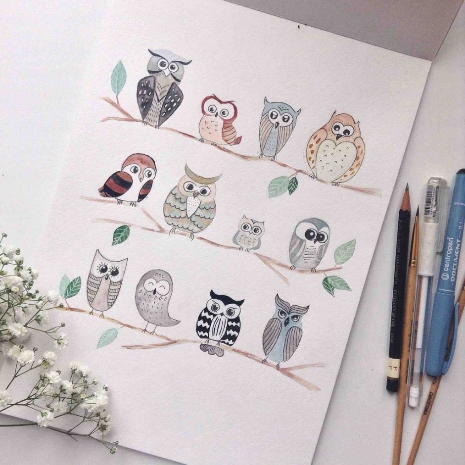 Эстетичные рисунки на стену в комнате