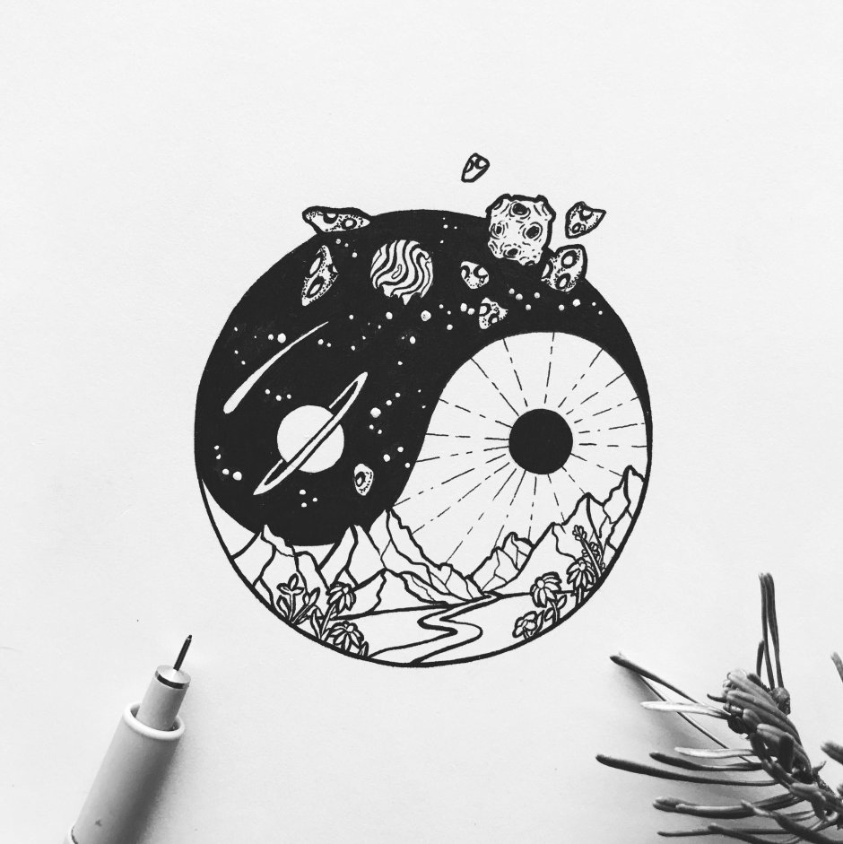 Лёгкие рисунки фломастерами