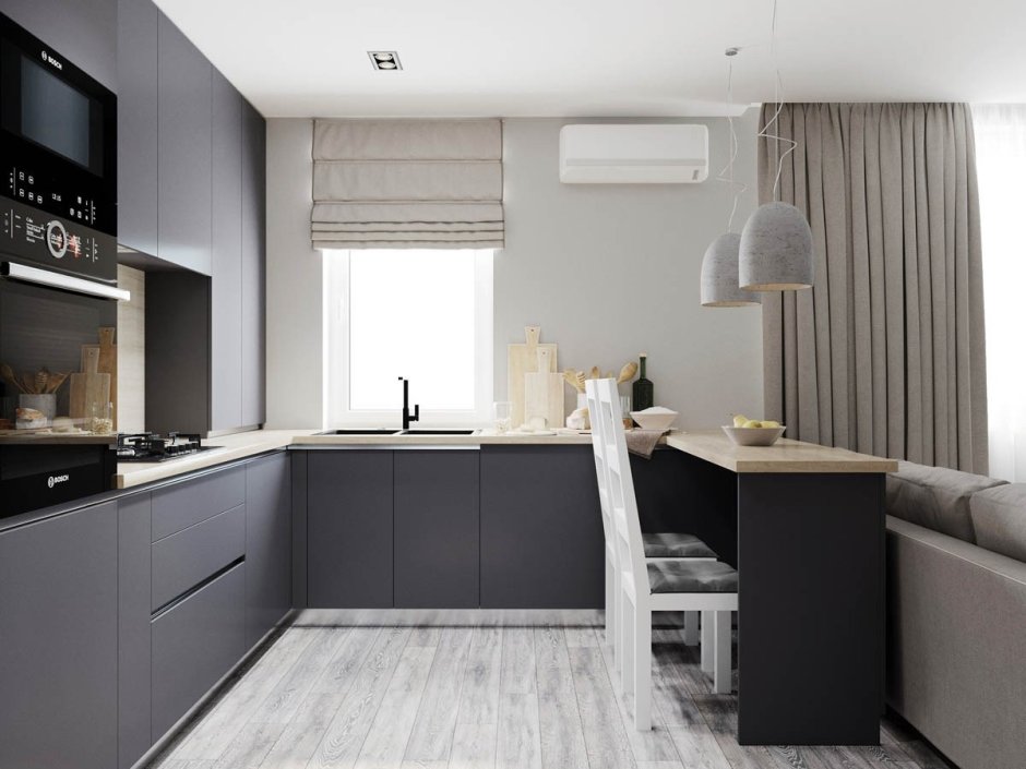 Белый фартук кабанчик кухня икеа белая