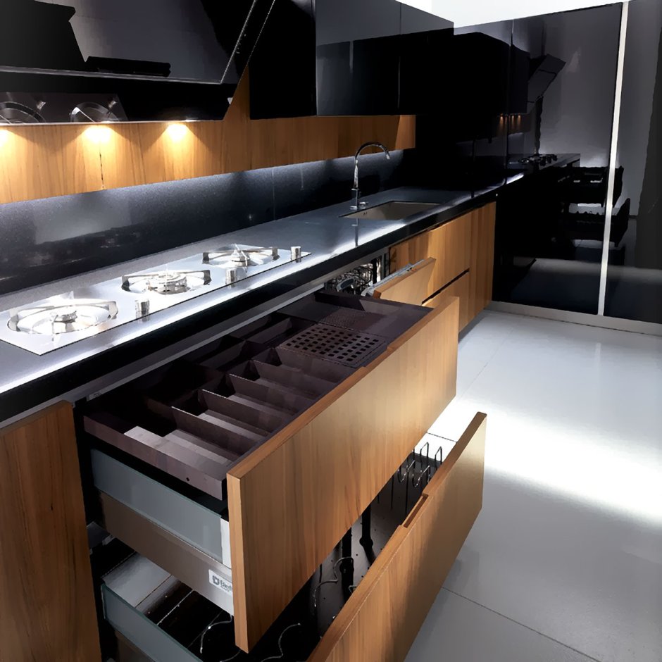 Современные кухни угловые