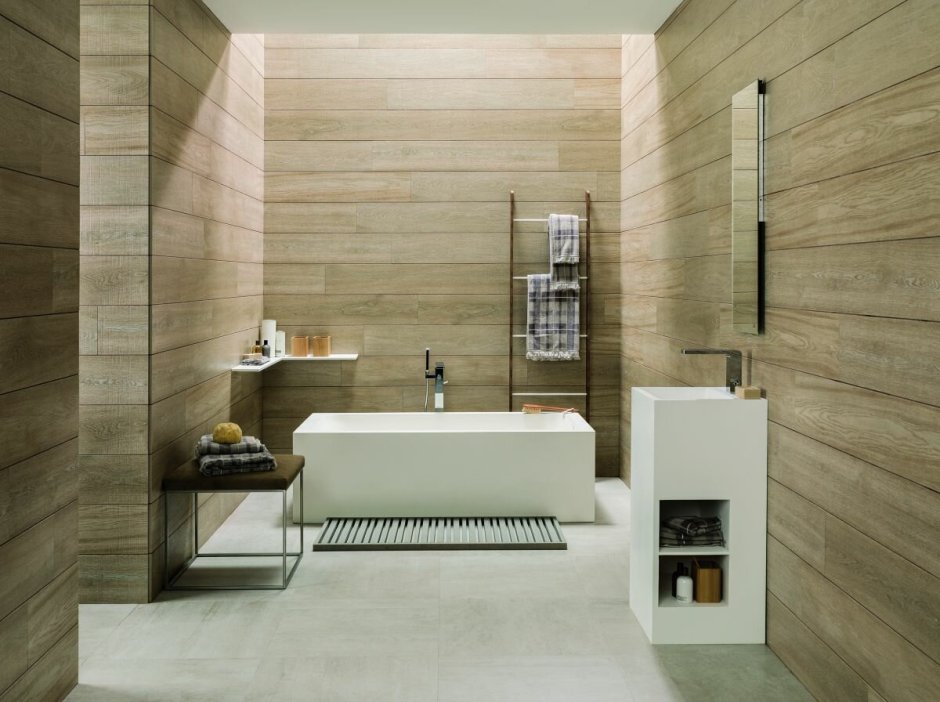 Porcelanosa Oxford natural в ванной