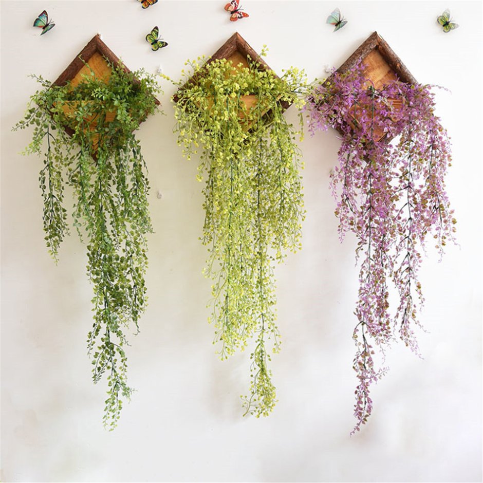 Настенные висячие цветы своими руками