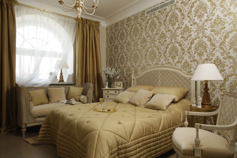Дизайн спальни в стиле Ампир
