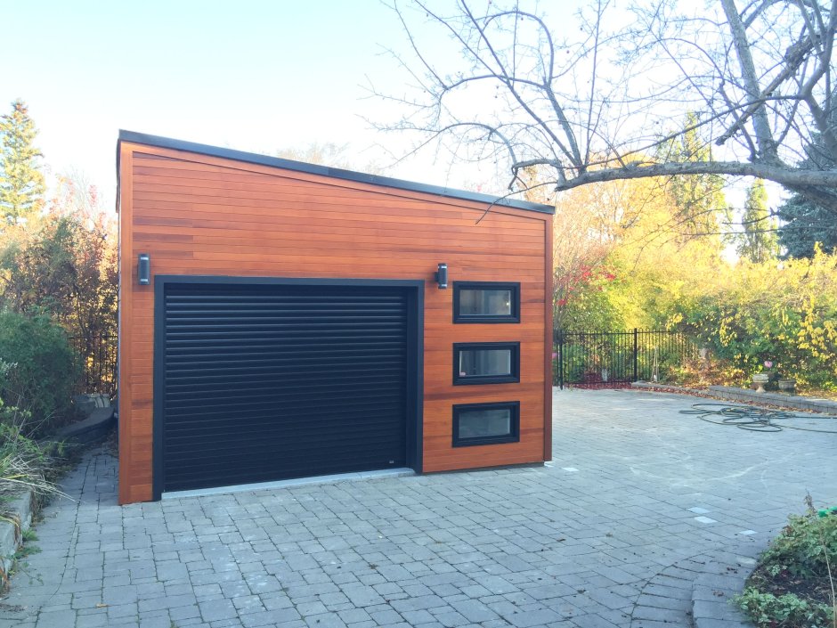 Красивый фасад гаража