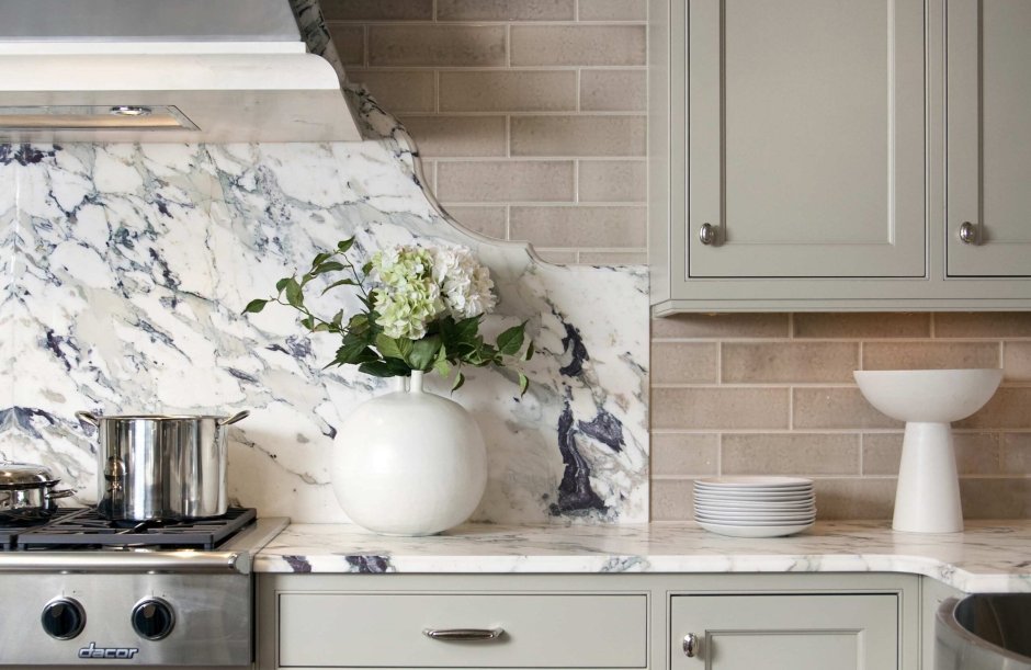 Фартук для кухни мрамор