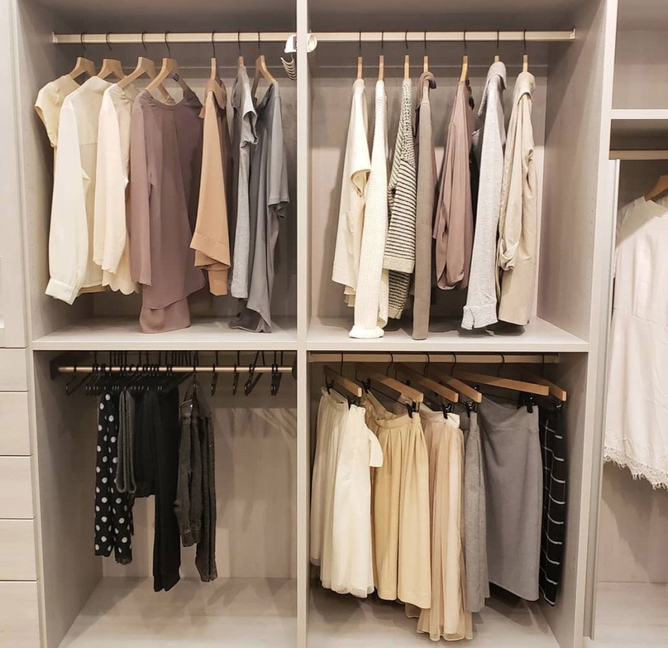 Штанги для одежды в гардеробную