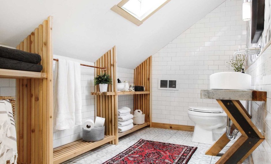 Ванная комната на мансарде