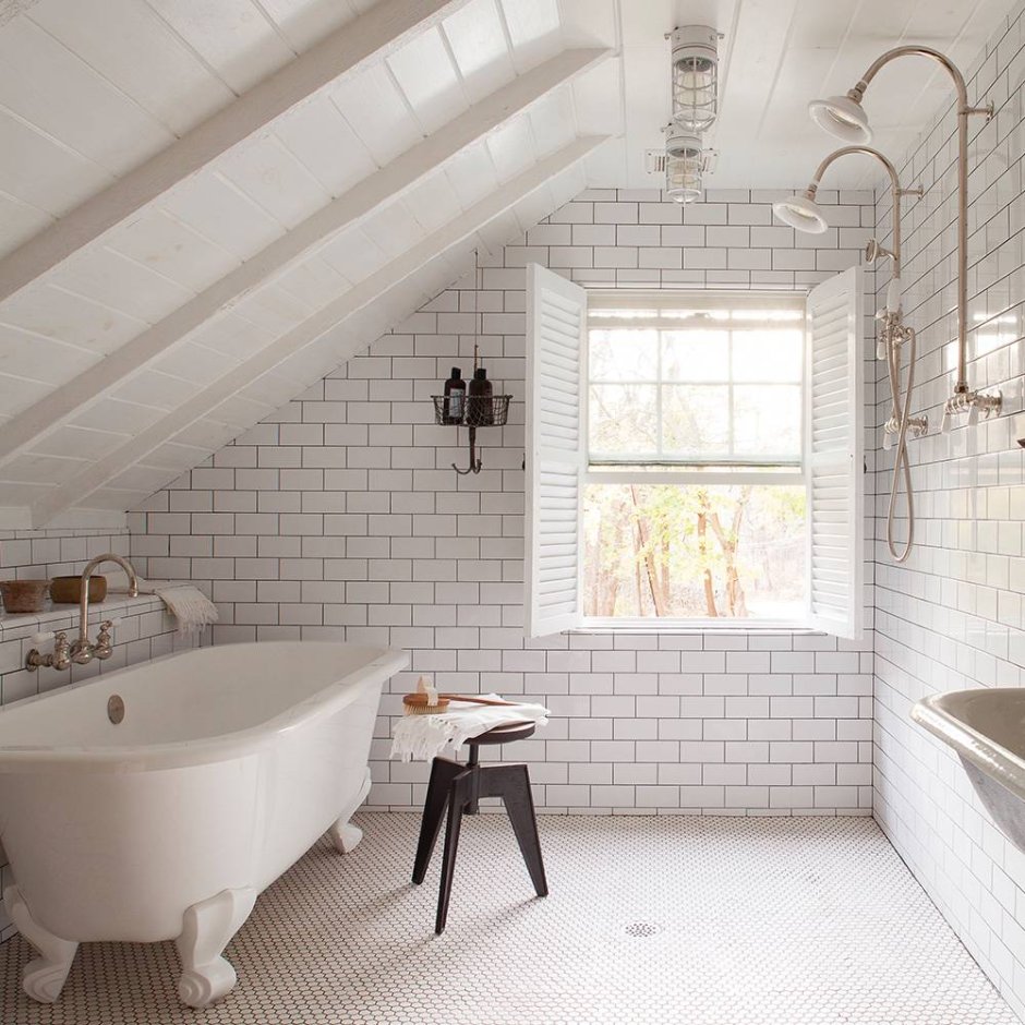 Ванная на мансарде