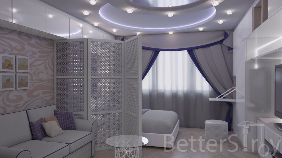 Перегородка для зонирования комнаты