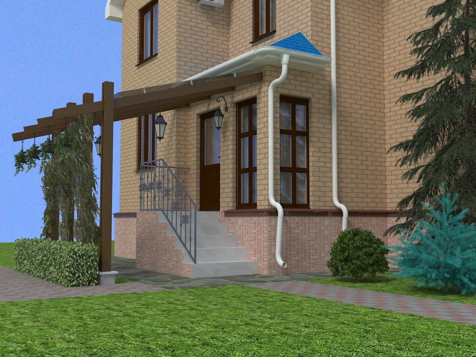 Балкон над крыльцом