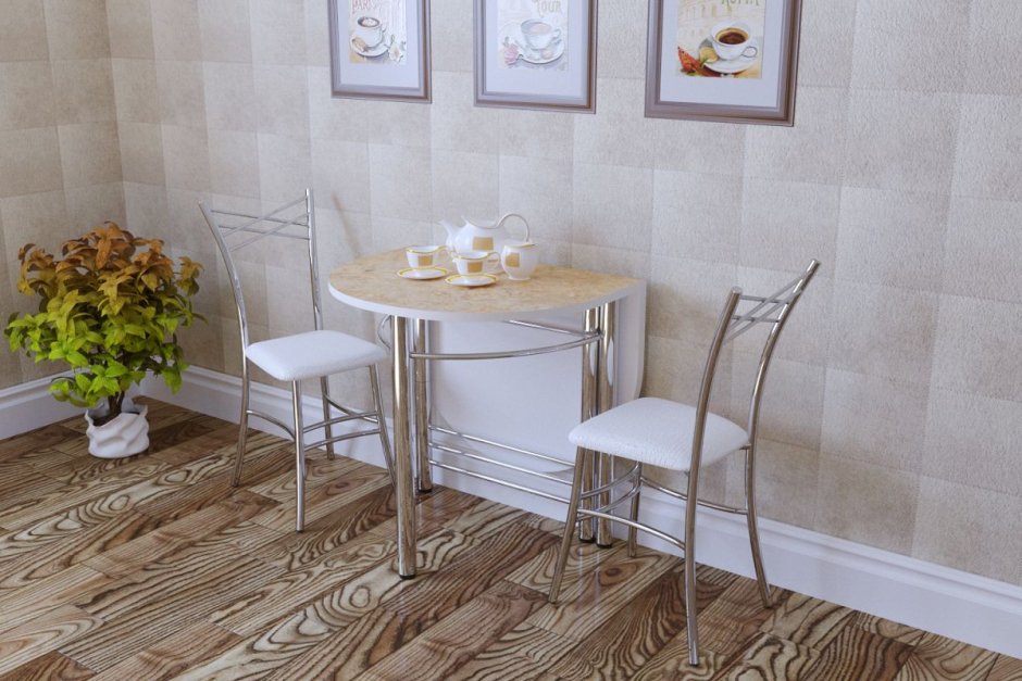 Стол пристенный, 1100(1400)х700хх750, серый