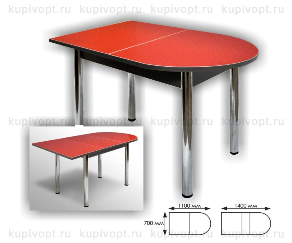 Стол обеденный раскладной с ящиком 80*60(120*80)*77