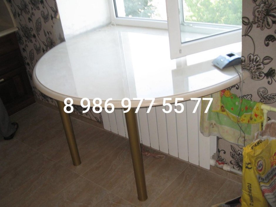 Стол-книжка-700 на мет.ногах 700х172х753 белый