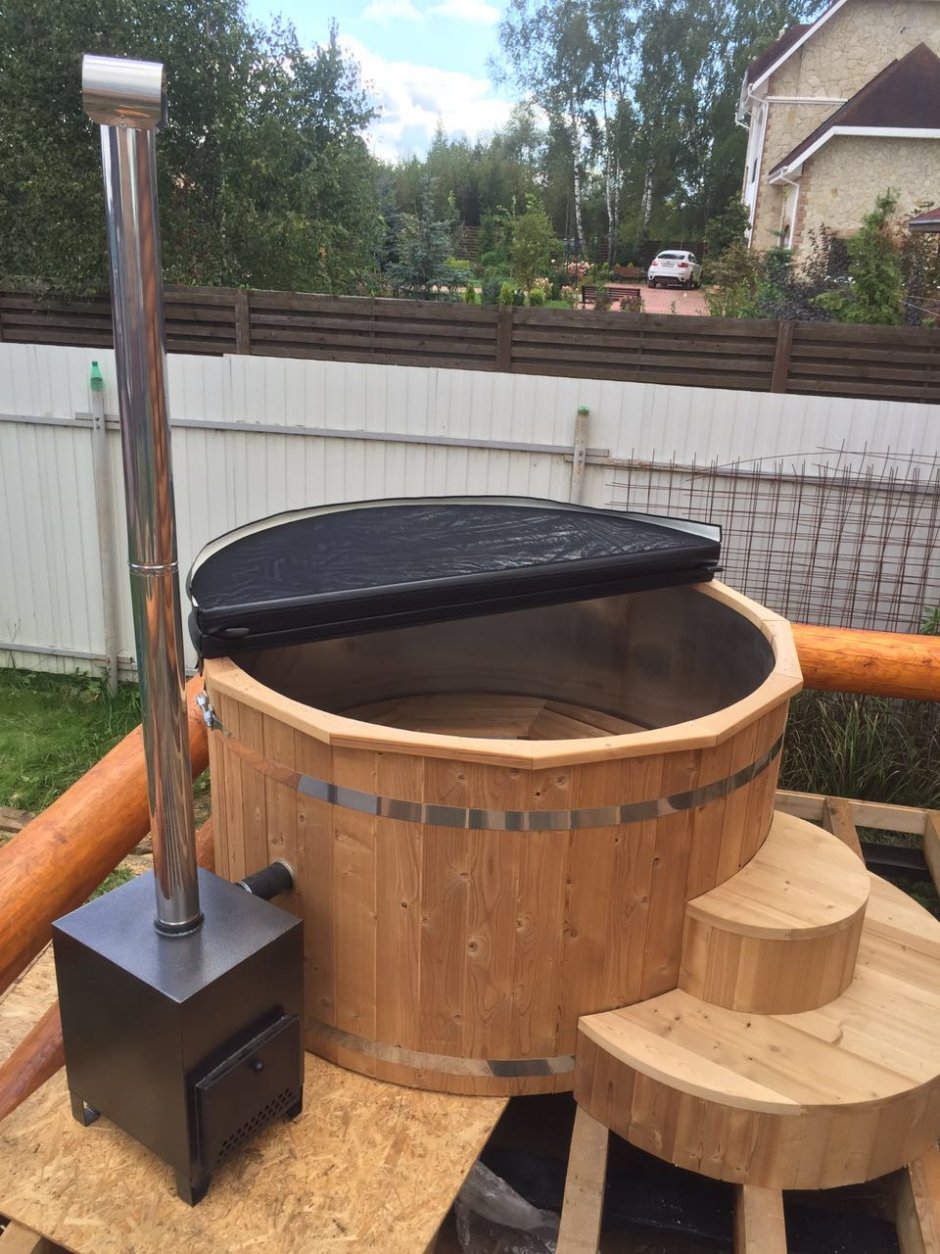 Чан купель на дровах