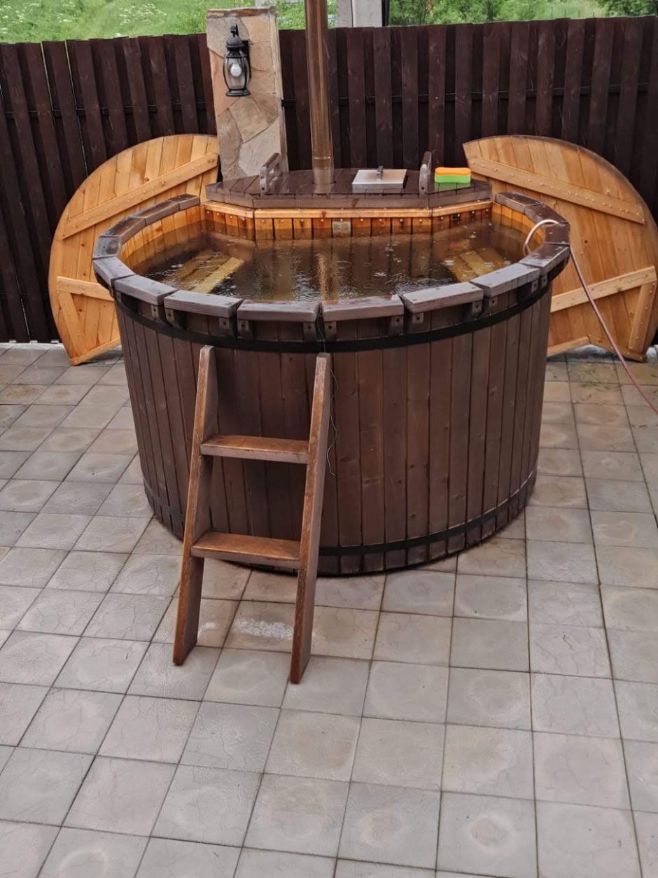 Уличная ванна на дровах