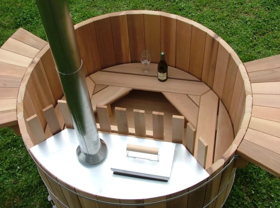 Японская баня фурако зимой