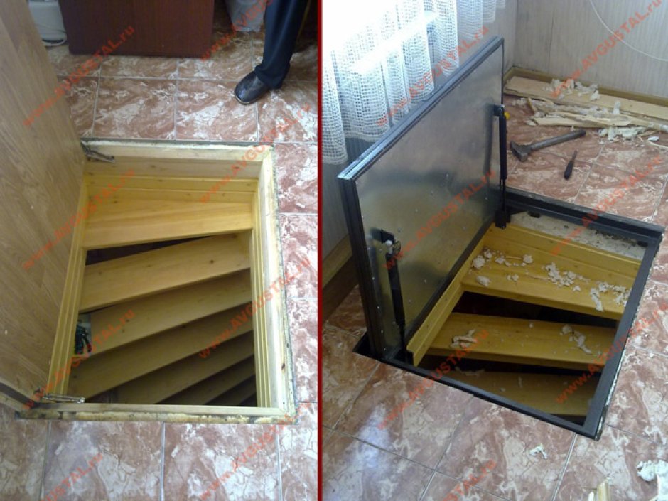 Металлическая дверь в подвал 1м*1м