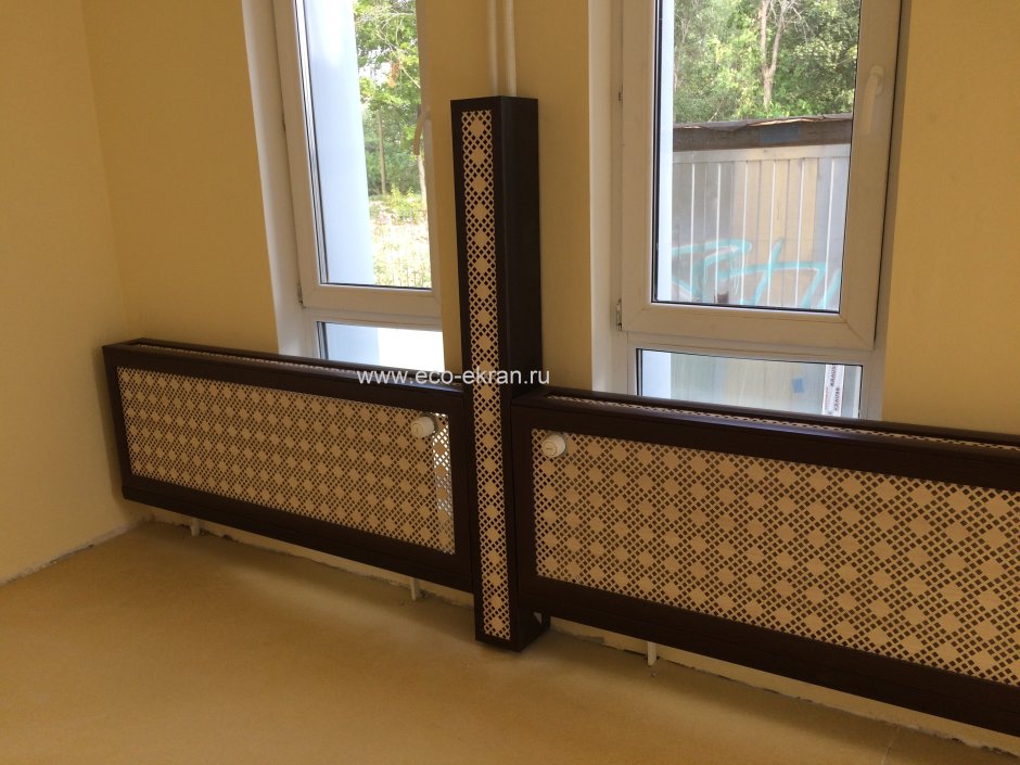 Декоративные короба для отопительных труб