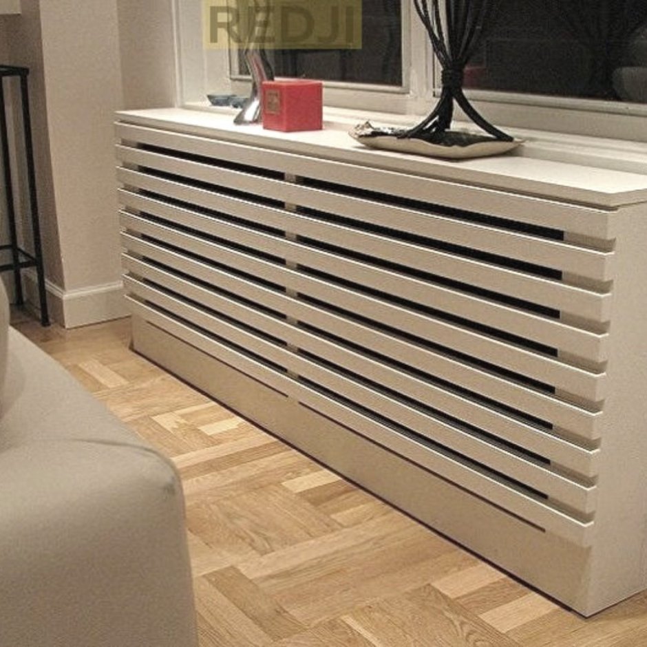 Экран для батареи из реек