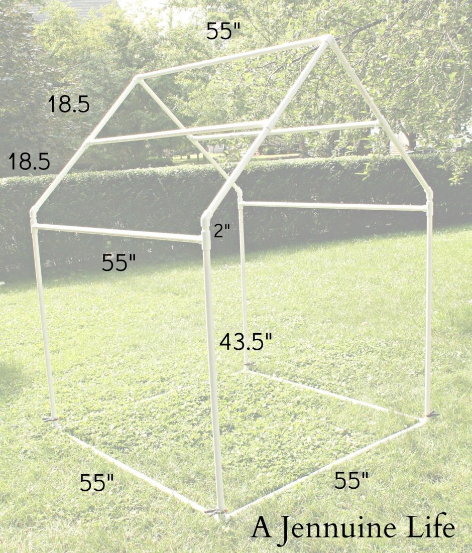Домик палатка из труб ПВХ
