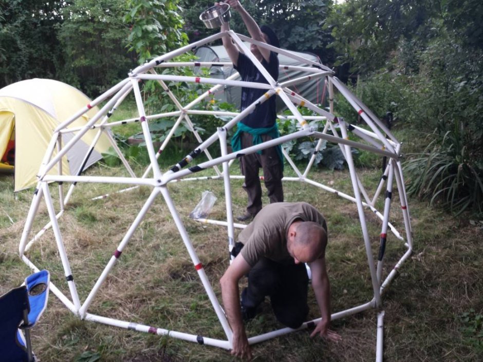 Купольная теплица из полипропиленовых труб