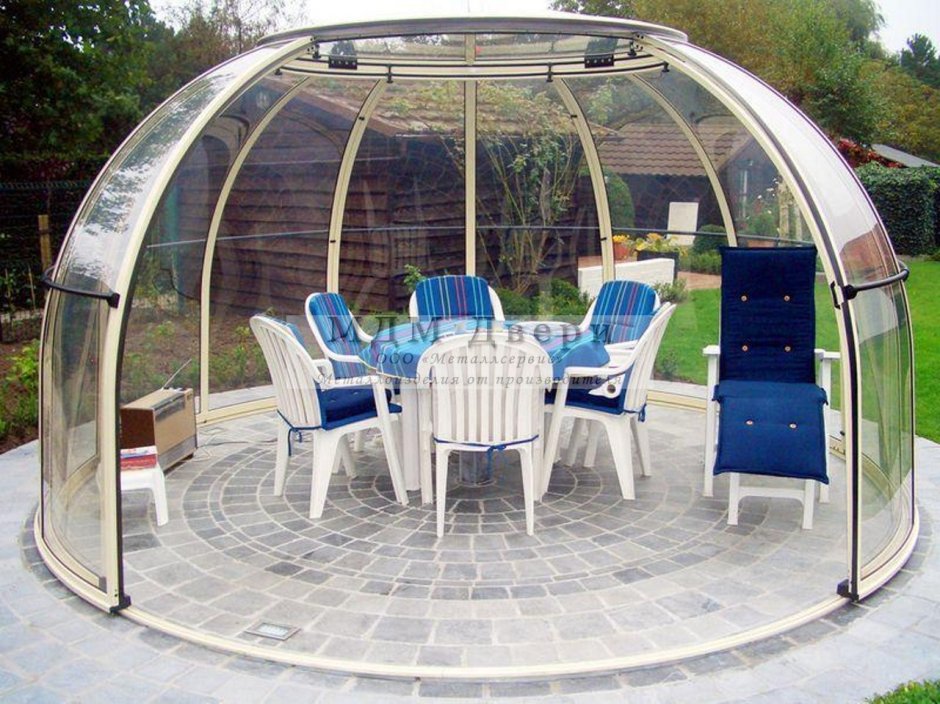 Беседка из поликарбоната