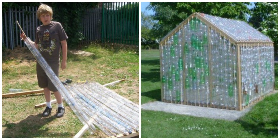 Парник из пластиковой бутылки